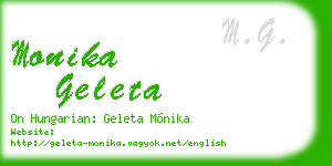 monika geleta business card